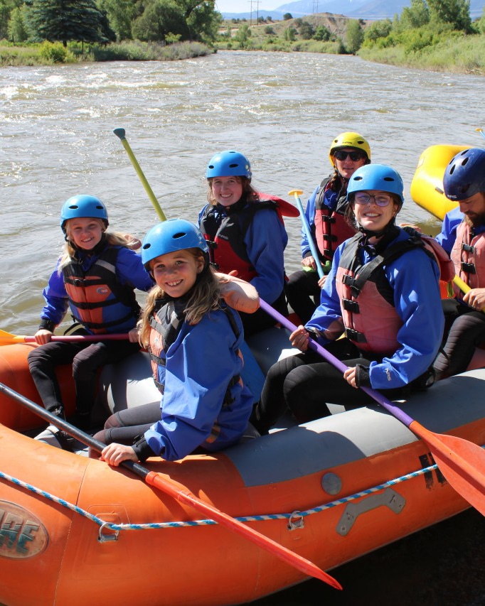 Troop 114g whitewater rafting in Sedalia Colorado